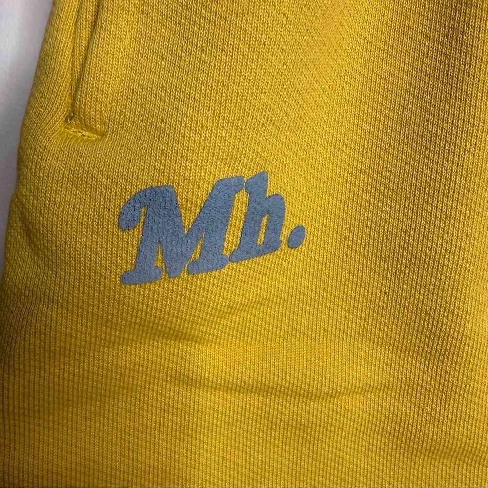 Madhappy - Earth Day Fleece Sweat Shorts Yellow - XS NWT - Picture 3 of 13